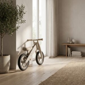 ナチュラルデザイン 木製 ペダルなし自転車 バランスバイク ファーストバイク 室内 屋外兼用 キッズ
